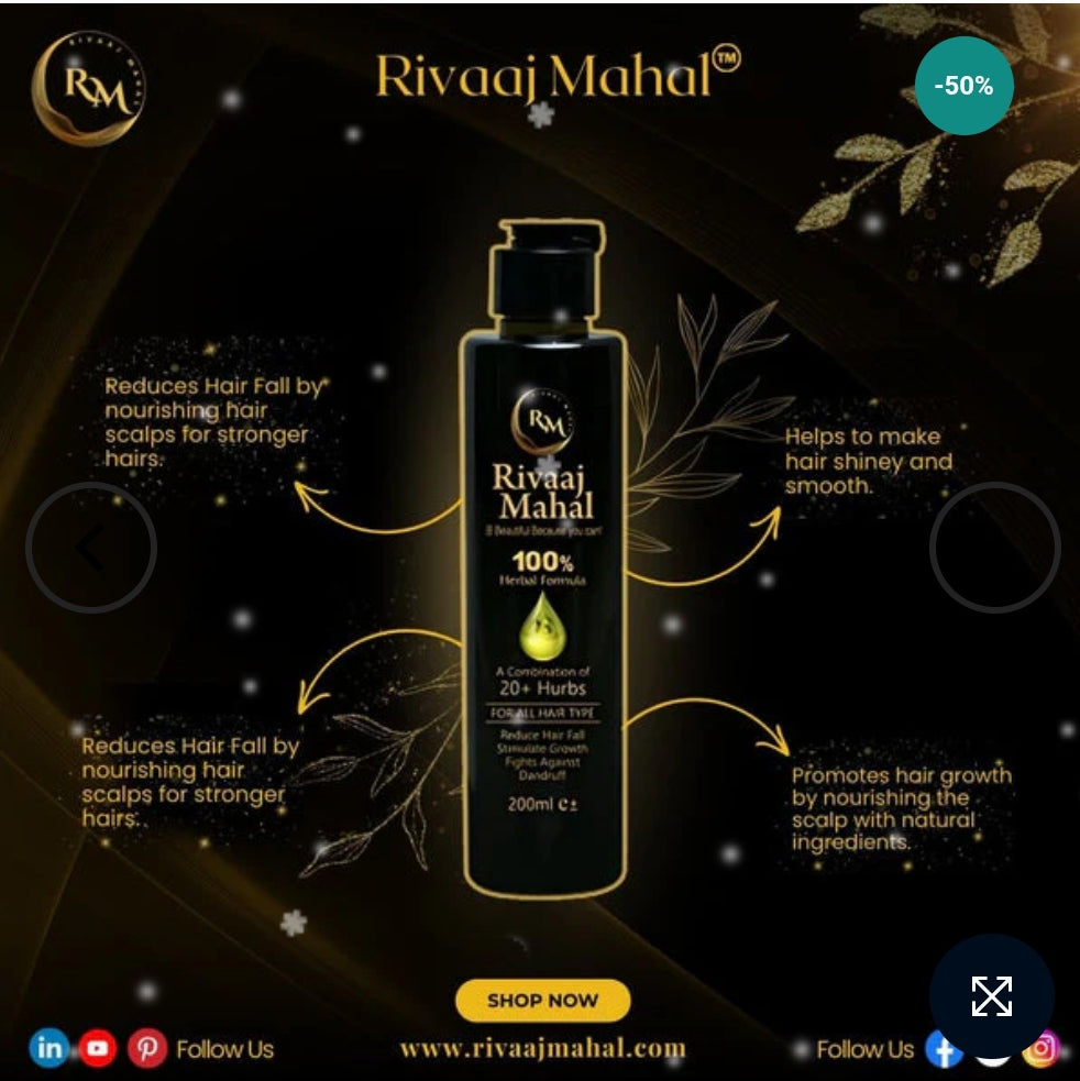 Rivaaj Mahal Hair Oil & Shampoo+Conditioner