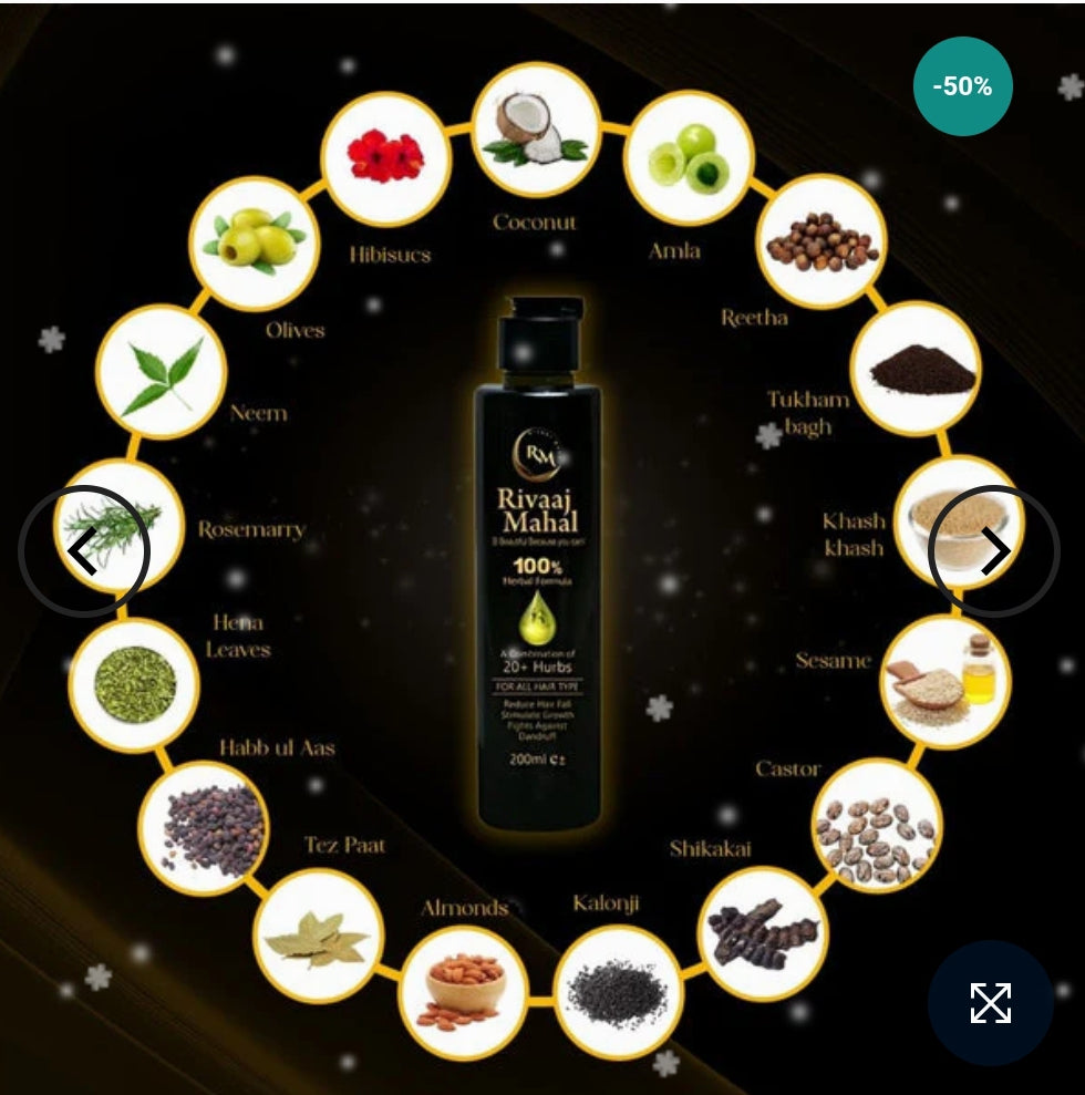 Rivaaj Mahal Hair Oil & Shampoo+Conditioner